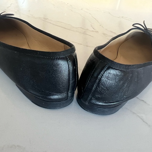 CHANEL ballet ballerina flats black size 42 patent and leather - Picture 9 of 11